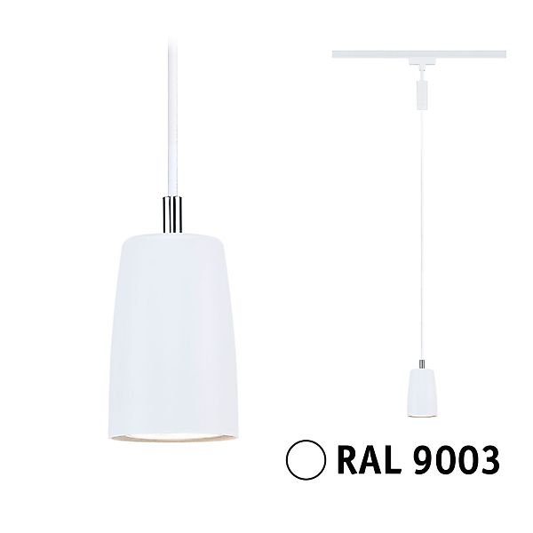 Paulmann "URail Pendel Cover GU10 max. 10W dimmbar 230V Signalweiß" günstig online kaufen