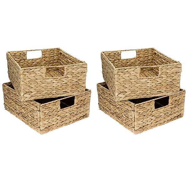 HMF Regalkorb Handgeflochtener Aufbewahrungskorb aus Wasserhyazinthe günstig online kaufen