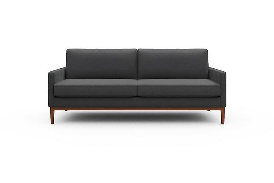 moebelfaktor Sofa Bodo 3-Sitzer, Retro-Design, elegante Linien, stabile Hol günstig online kaufen