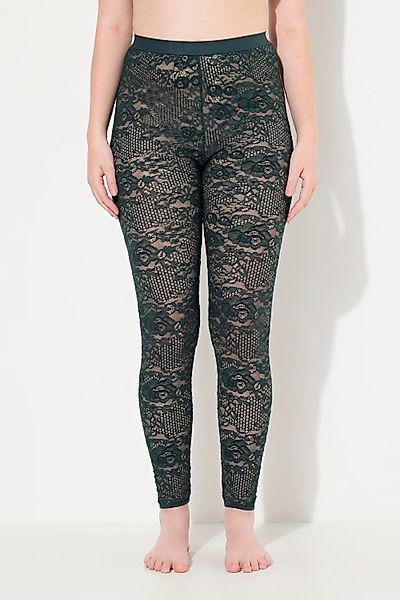 Ulla Popken Feinstrumpfhose Strumpf-Leggings Spitze günstig online kaufen