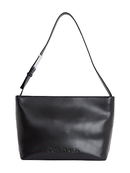 Calvin Klein Shopper EMBOSSED LOGO MEDIUM SHOPPER, große Umhängetasche, Sch günstig online kaufen