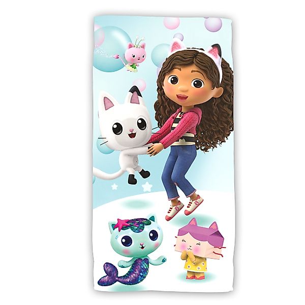 Gabby's Dollhouse Strandtuch Baumwolle Strandtuch Frottee günstig online kaufen