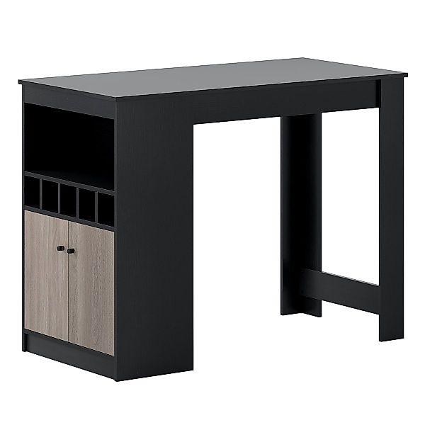 COSTWAY Bartisch, Küche, Tresentisch mit Weinregalen, günstig online kaufen