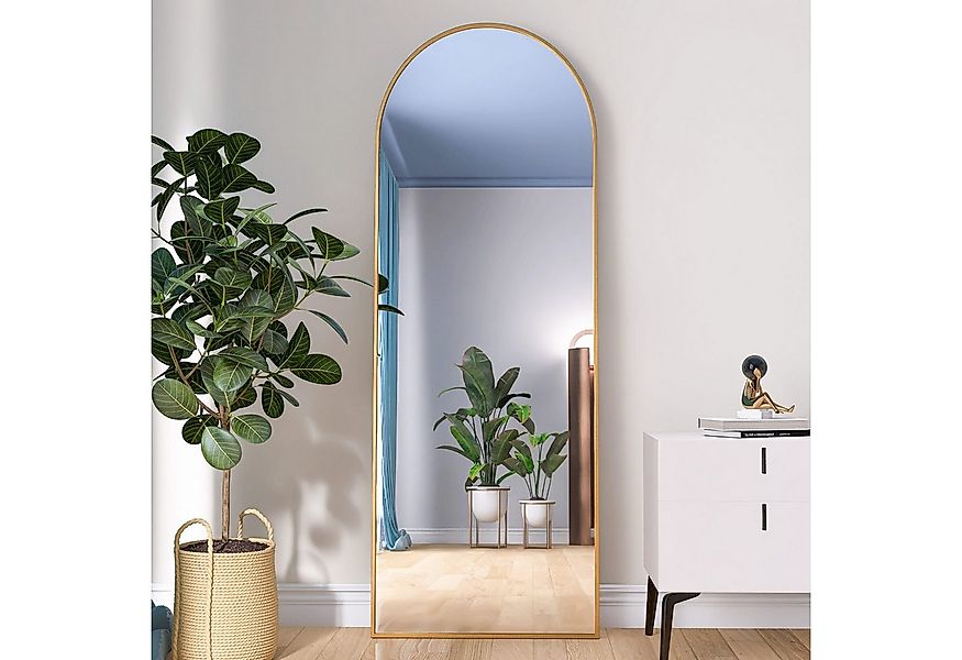 Gdood Spiegel Groß Rahmen Rundbogen Ganzkörperspiegel Dekospiegel Garderobe günstig online kaufen