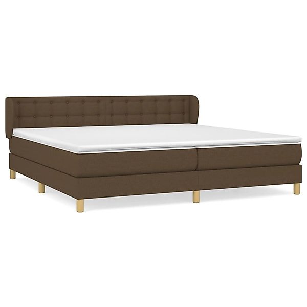vidaXL Boxspringbett mit Matratze Dunkelbraun 200x200 cm Stoff1372290 günstig online kaufen