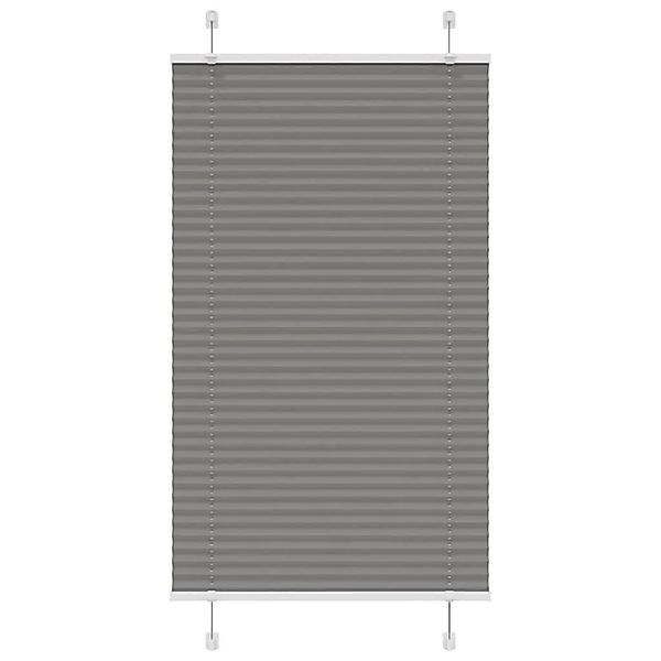 vidaXL Plissee Anthrazit 80x150 cm Stoffbreite 79,4 cm Polyester 4015088 günstig online kaufen