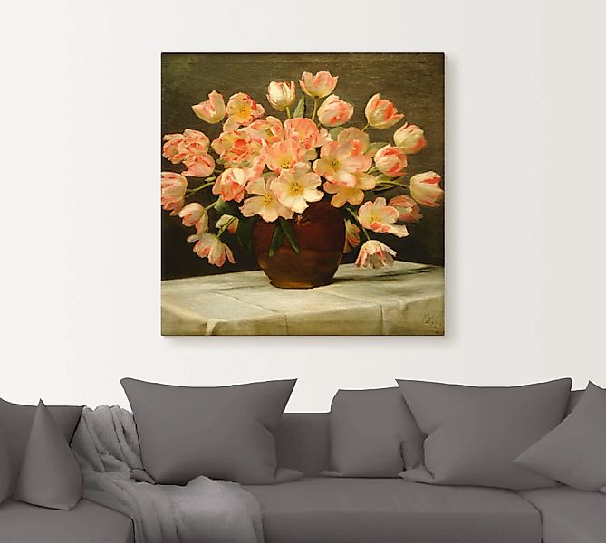 Artland Leinwandbild »Tulpen in einer Vase. 1915«, Blumen, (1 St.), auf Kei günstig online kaufen