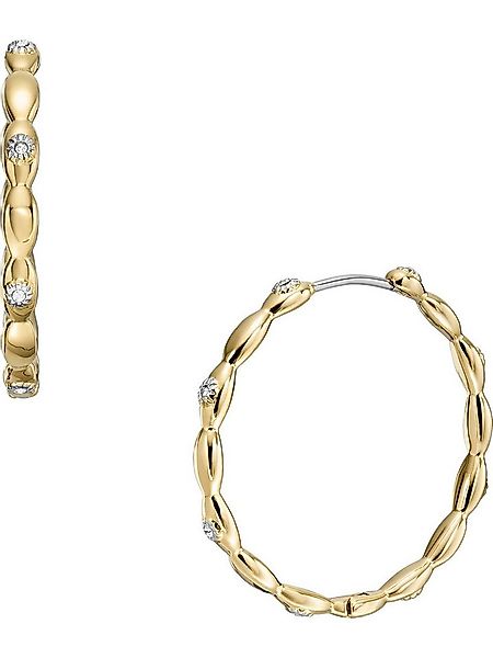 Fossil Paar Creolen Fossil Damen-Creolen Edelstahl Glasstein (Paar), SUTTON günstig online kaufen