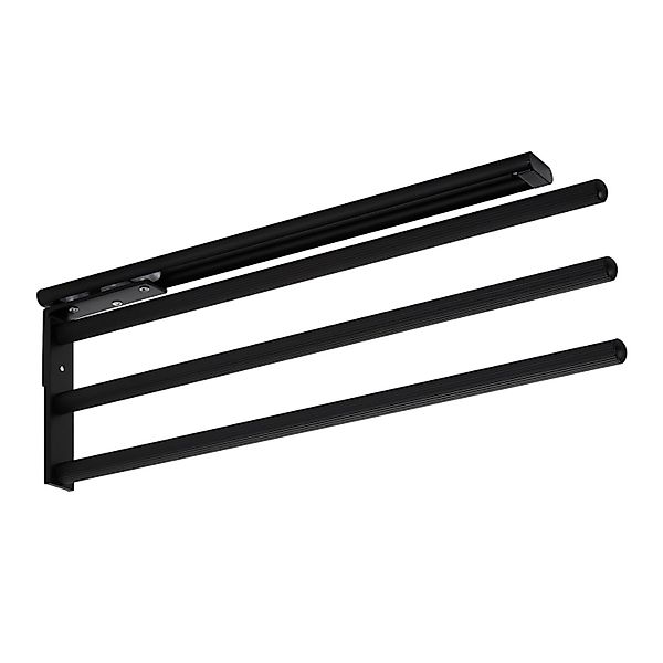 SOTECH Aluminium Handtuchhalter TED 3 Armig 450 bis 730 mm Ausziehbar Drehb günstig online kaufen