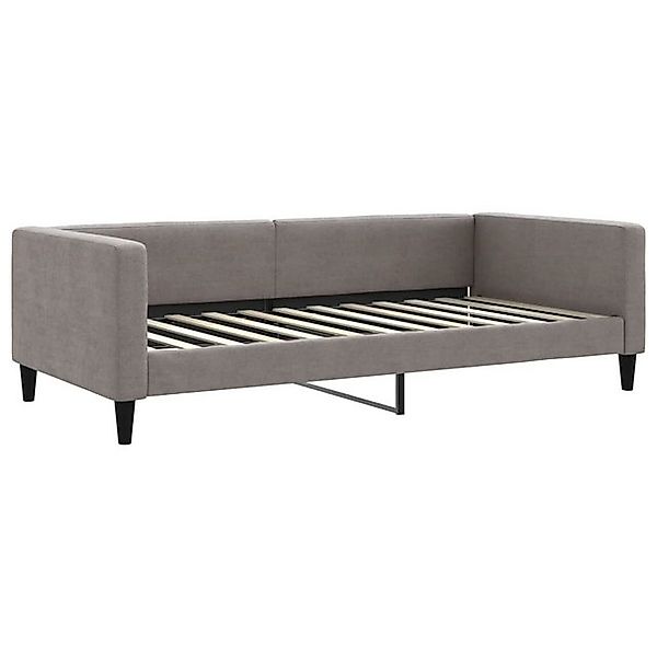 vidaXL Bett, Tagesbett Taupe 100x200 cm Stoff günstig online kaufen