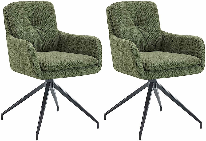 CLP Esszimmerstuhl Pickett (2er Set), Stoffbezug, günstig online kaufen