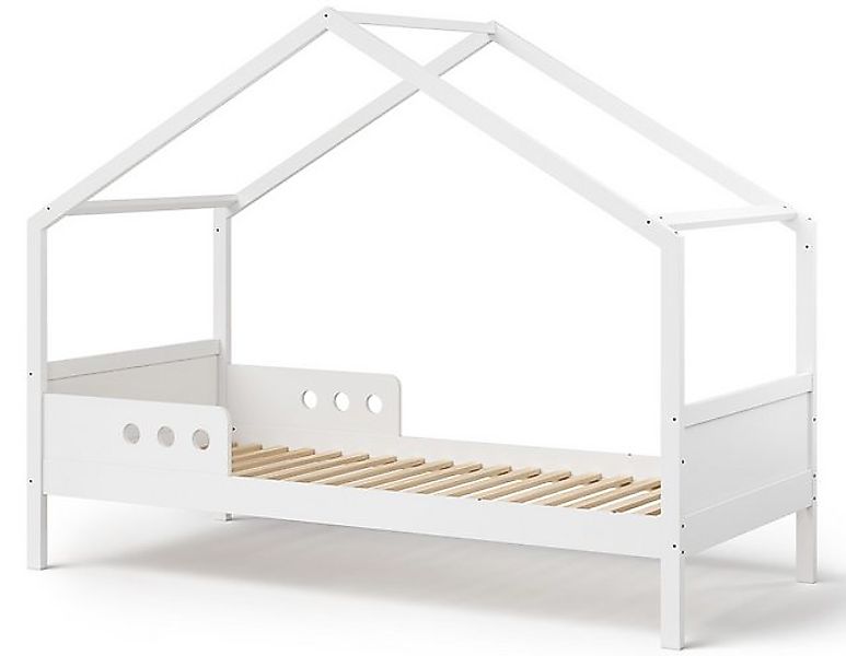 Bellabino Hausbett Bela (Kinderbett 90x200 cm, weiß), inkl. Rausfallschutz günstig online kaufen