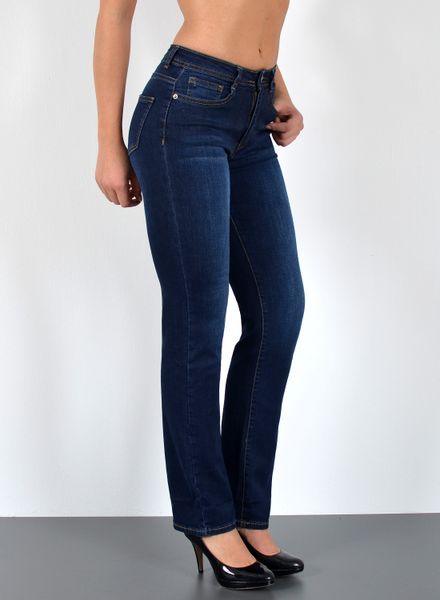 ESRA Straight-Jeans High Waist Damen Jeans günstig online kaufen