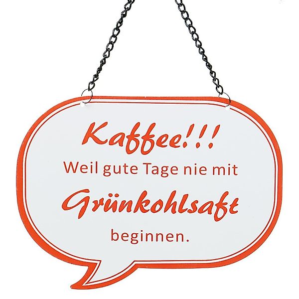 Viana Hängedekoration Kaffee Spruchschild zum Aufhängen günstig online kaufen