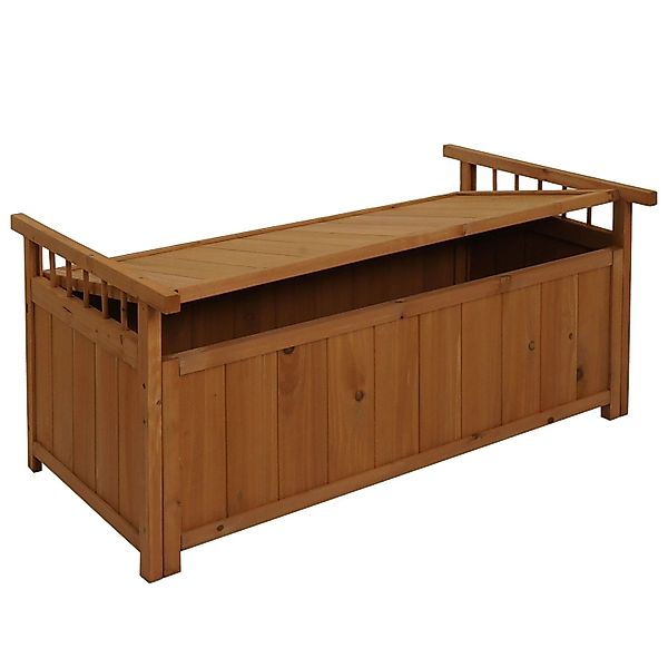 Proregal Aufbewahrungstruhe HxBxT 53x108x60cm Tanne Holz Natur Gartentruhe günstig online kaufen