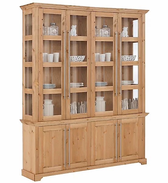 Home affaire Vitrine »Meliss«, aus massiver Kiefer, FSC® zertifiziert, Brei günstig online kaufen