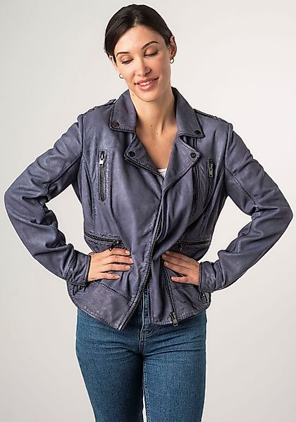 Mauritius Lederjacke 2Wtashi mit Schulterklappen, mit günstig online kaufen