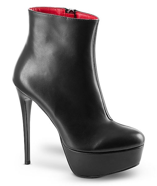 Michael Soul Valeria schwarz matt Plateaustiefelette Bequeme Stylische Aben günstig online kaufen