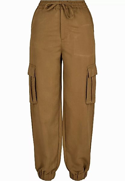 URBAN CLASSICS Cargohose "Urban Classics Damen Ladies Viscose Twill Cargo P günstig online kaufen