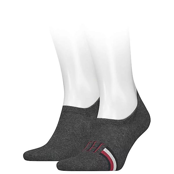 Tommy Hilfiger Iconic Stripe Footie Socken 2 Paare EU 43-46 Dark Grey Melan günstig online kaufen