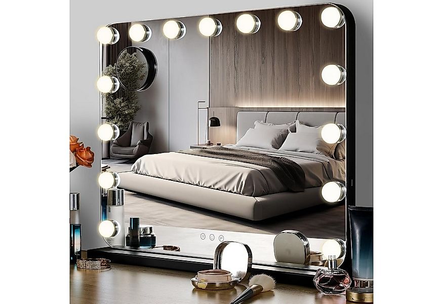 TLGREEN Schminkspiegel mit beleuchtung,50x40/58x46/80x60 Spiegel, (Packung, günstig online kaufen