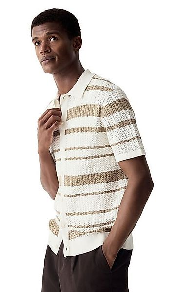 Next Kurzarmhemd Relaxed Fit Kurzarm-Hemd, Streifen, günstig online kaufen
