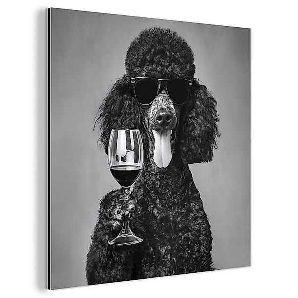 MuchoWow Metallbild Hund - Locken - günstig online kaufen