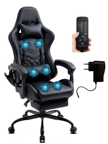 Delman Gaming-Stuhl Mit 6 Vibrationspunkten Drehstuhl, günstig online kaufen