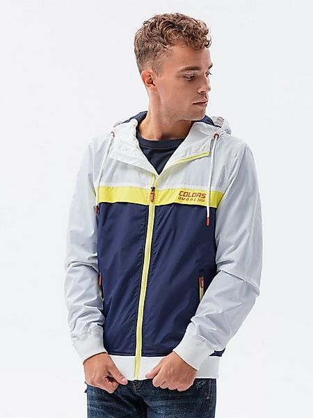 OMBRE Steppjacke Windjacke mit Kapuze für Herren - marineblau V1 C438 M günstig online kaufen