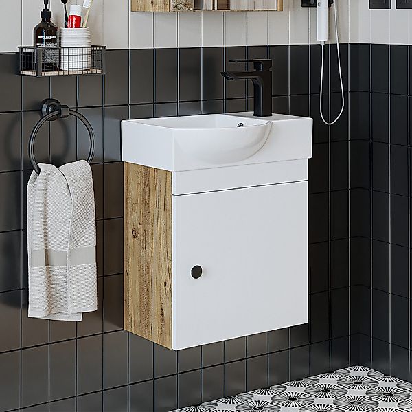 Roomart Badmöbel-Set PUNTO, (Unterschrank mit Waschbecken günstig online kaufen