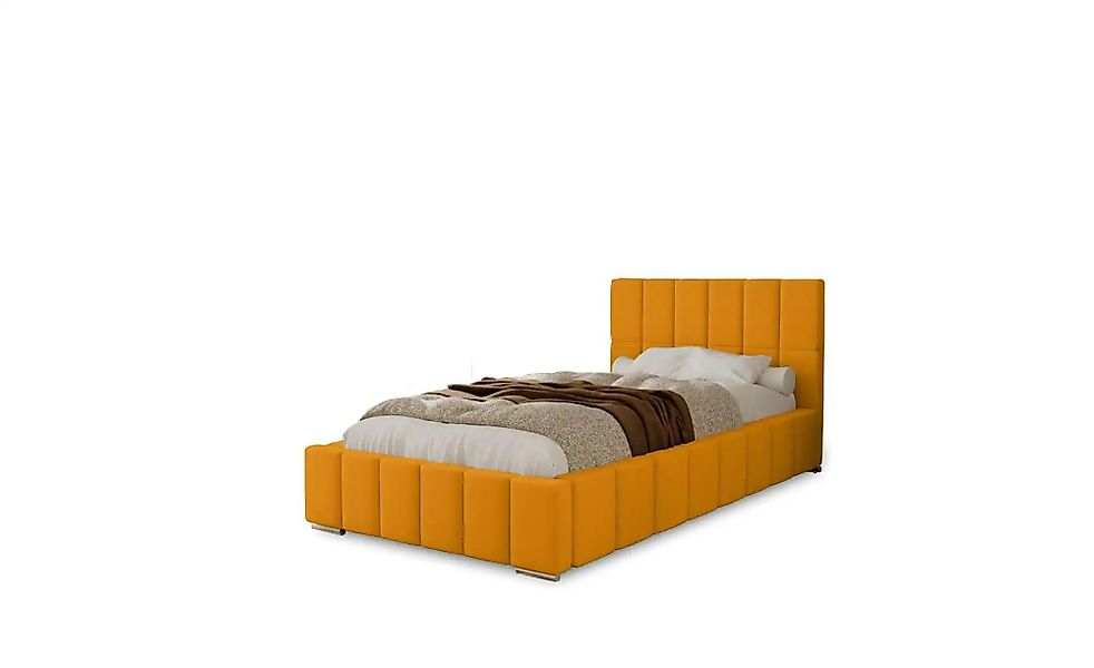 Polsterbett mit Stauraum  Ayr ¦ gelb ¦ Maße (cm): B: 115 H: 100 Betten > Po günstig online kaufen