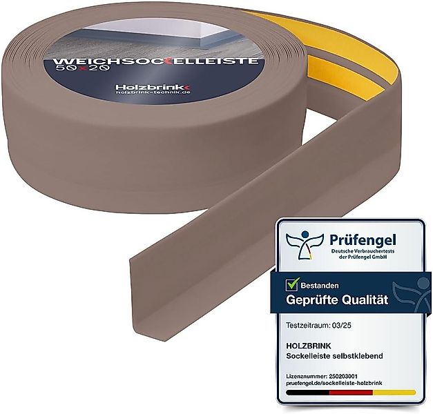HOLZBRINK Sockelleiste HOLZBRINK selbstklebend PVC 50x20mm, 1 m, L: 100 cm, günstig online kaufen