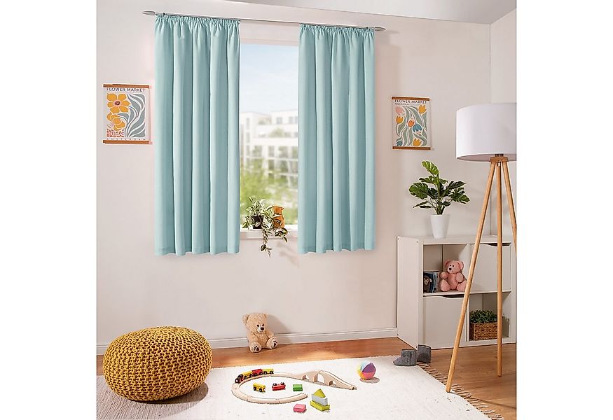 heimtexland Vorhang Dekoschal Baumwolle Fensterdeko Gardine blickdicht (1 S günstig online kaufen