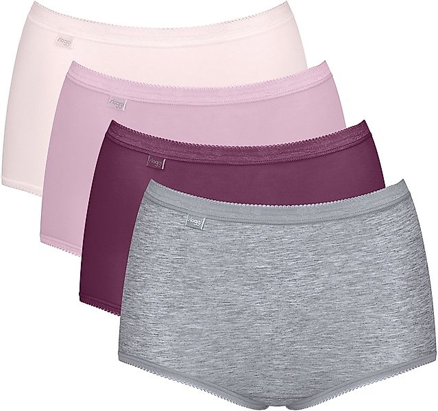 sloggi Maxislip "Basic+" 4er Pack, Baumwollmischung, weiche Nähte, hohe Tai günstig online kaufen