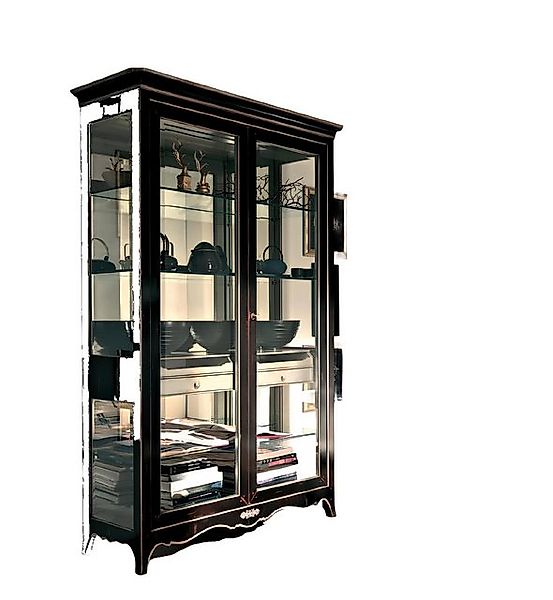 JVmoebel Vitrine Vitrine Wohnzimmer Möbel Massive Holz Vitrinen Glas Schran günstig online kaufen