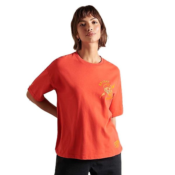 Superdry Boho And Rock Kurzärmeliges T-shirt M Americana Red günstig online kaufen