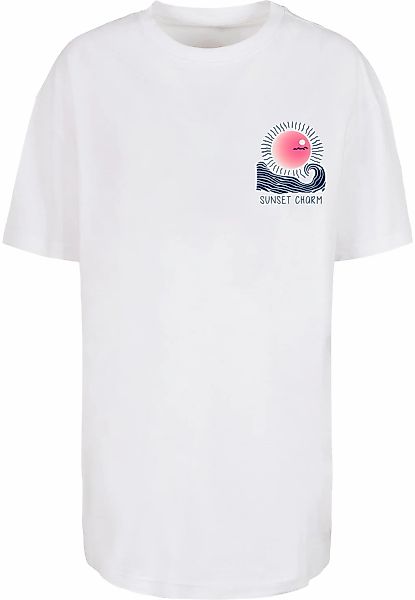 Merchcode T-Shirt "Merchcode Ladies Sunset Charm Oversized Tee" 1 Stk. tlg. günstig online kaufen