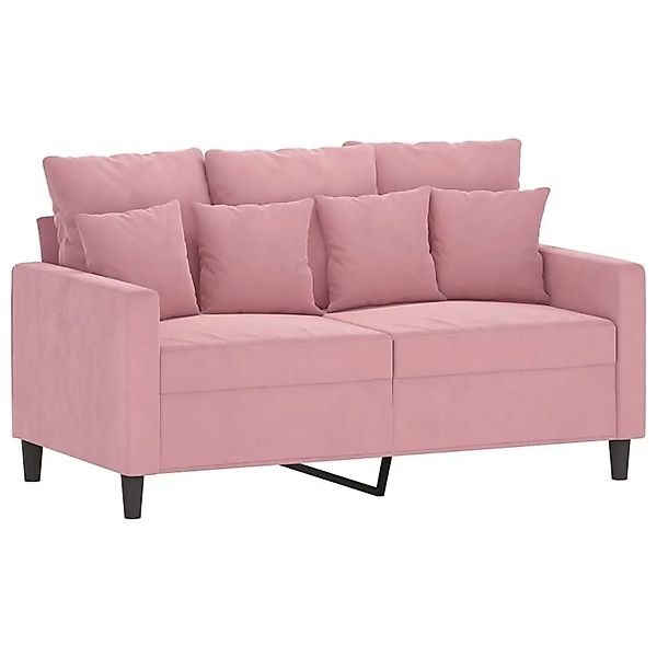 vidaXL 2-Sitzer-Sofa Rosa 120 cm Samt 359296 günstig online kaufen
