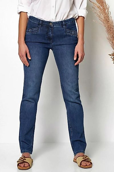 TONI 5-Pocket-Jeans Perfect Shape mit Schnallen an den Taschen günstig online kaufen