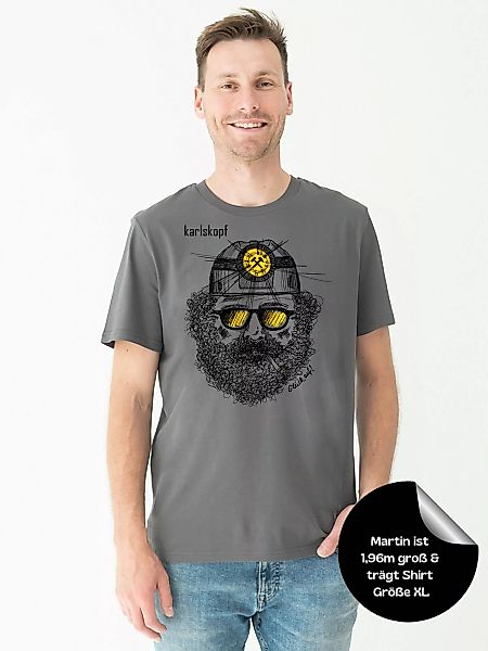 karlskopf Print-Shirt Rundhalsshirt Basic BERGMANN günstig online kaufen
