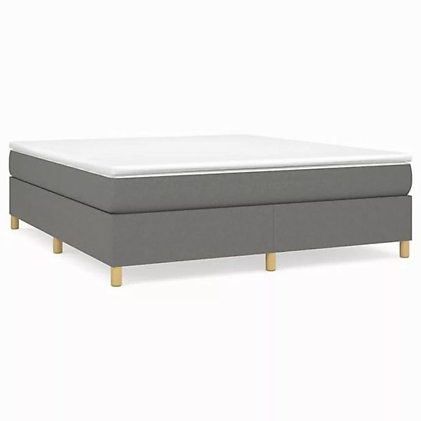 furnicato Bett Boxspringbett mit Matratze Dunkelgrau 160x200 cm Stoff (1-tl günstig online kaufen