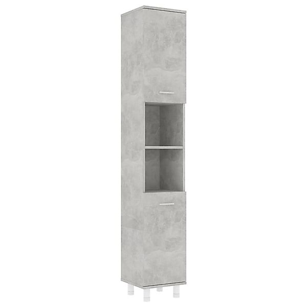 Badezimmerschrank Betongrau 30x30x179 Cm Spanplatte günstig online kaufen