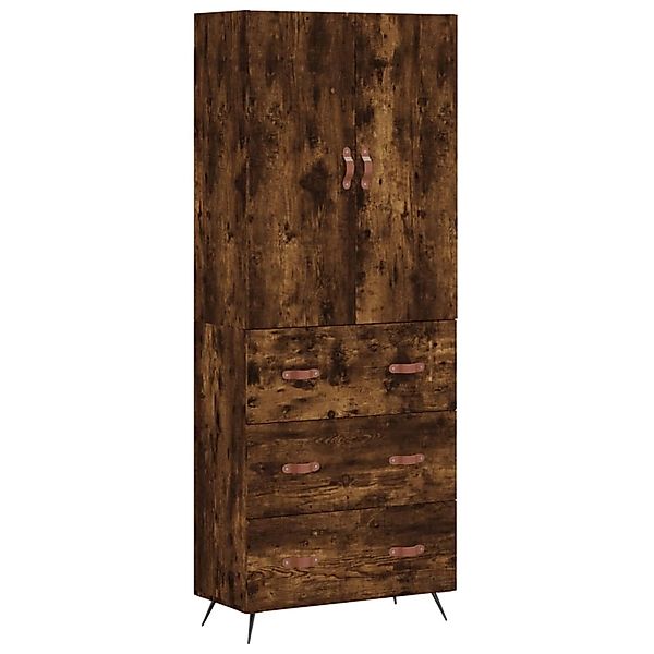 vidaXL Highboard Räuchereiche 69,5x34x180 cm Holzwerkstoff 3195824 günstig online kaufen