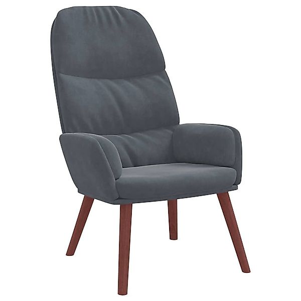 vidaXL Sessel Relaxsessel Dunkelgrau Samt (1-St) günstig online kaufen