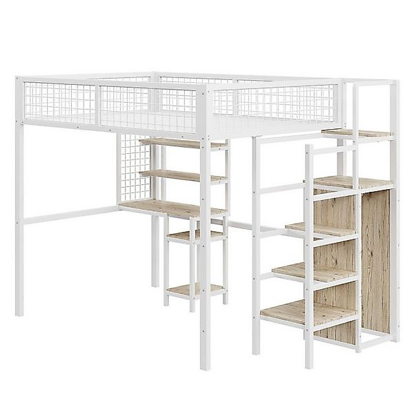 HAUSS SPOLE Metallbett 140x200 mit Sicherheitsleiter, Kleiderschrank, Compu günstig online kaufen