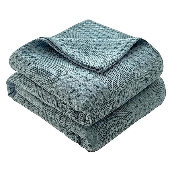 NUODWELL Tagesdecke Waffeloptik Tagesdecke,Extra weiche Baumwolldecke,Mehrz günstig online kaufen