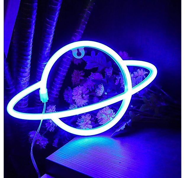 Rosnek LED Dekolicht Planet Moon, für Wand Shop Schlafzimmer Bar Party Weih günstig online kaufen
