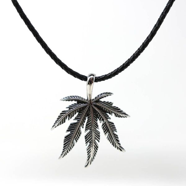 DALMARO Kette mit Anhänger Lederkette Edelstahlkette günstig online kaufen