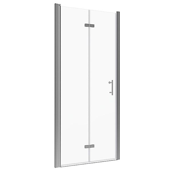Aquabatos Duschtür 90 x 195 cm Nischentür Falttür 6 mm ESG Sicherheitsglas günstig online kaufen