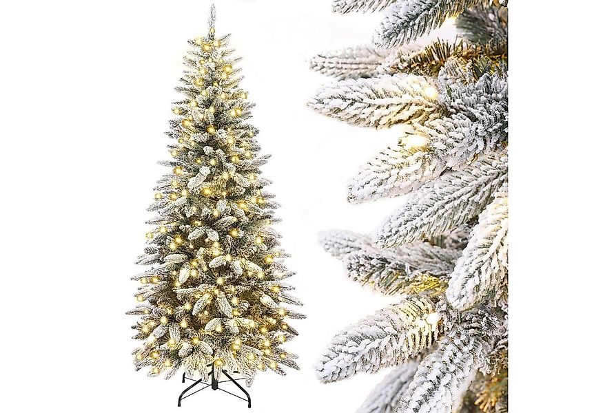 Yorbay Künstlicher Weihnachtsbaum Künstlicher Slim Tannenbaum aus PE und PV günstig online kaufen